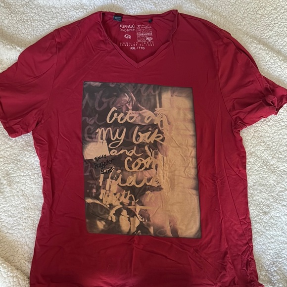 Buffalo Red Graphic Men's Shirt - Picture 1 of 3